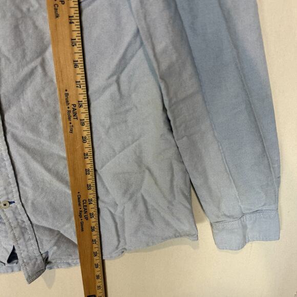 American Eagle Outfitters Shirt Mens Large Blue Cotton Athletic Fit Button Up - Picture 11 of 14